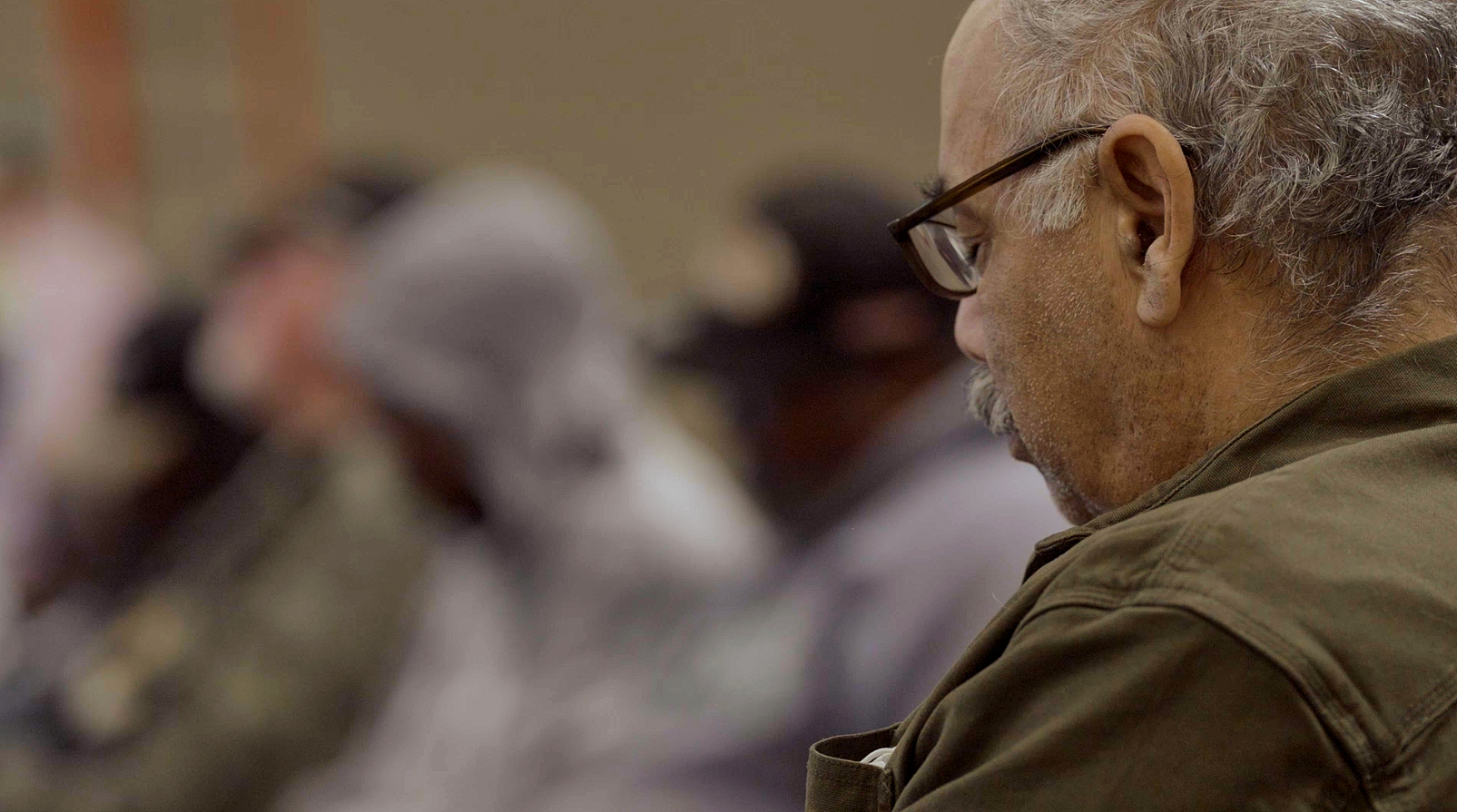 Veterans meditate during a Compassionate Veterans event at Root'd in the 510 Dispensary in Oakland, Calif.