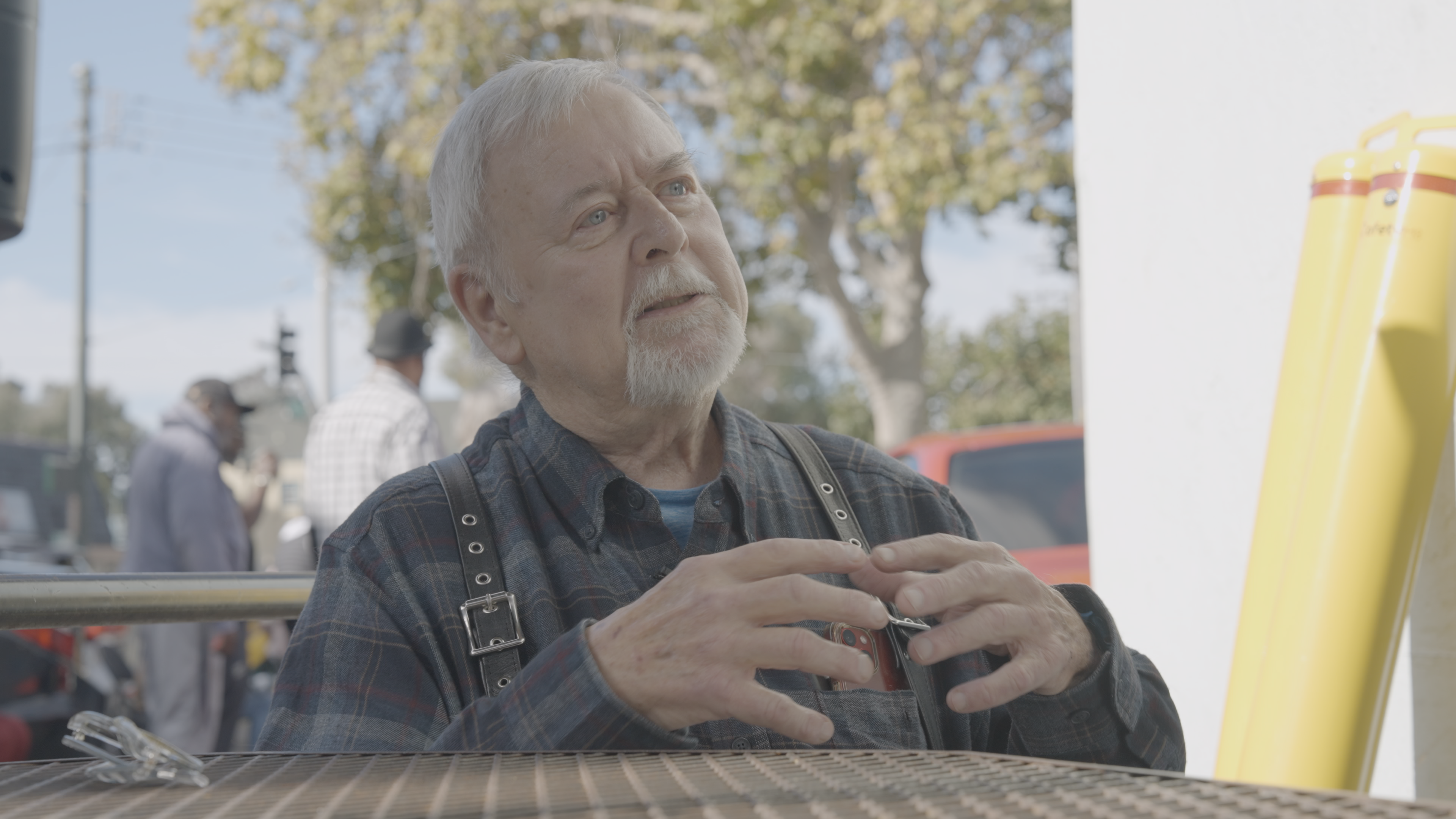 Anders Winther discusses his military experience and how he found healing with cannabis at a Compassionate Veterans community event at Root'd in the 510 Dispensary in Oakland, Calif.